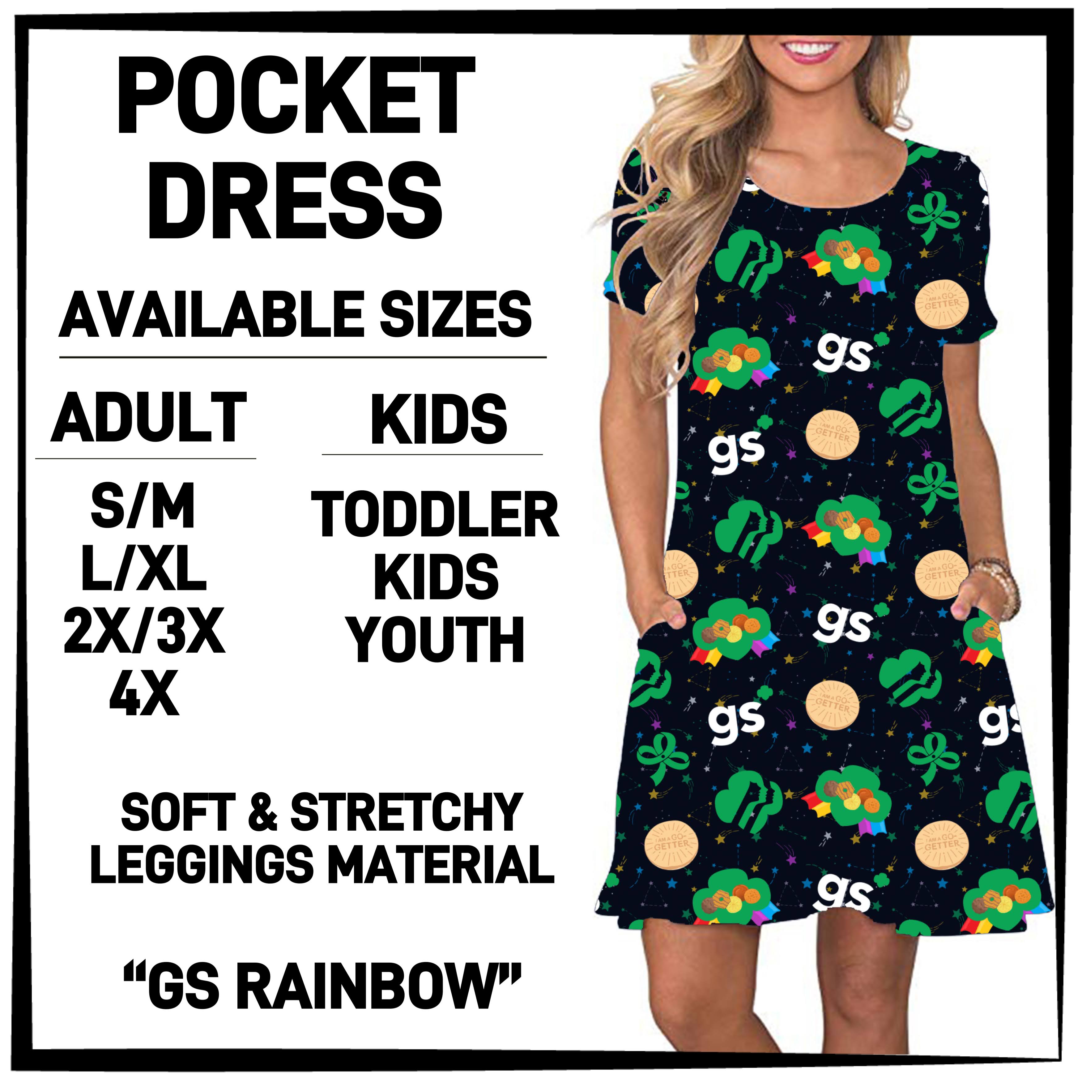 GS1P - GS Rainbow Pocket Dress - Preorder ETA: Early Jan