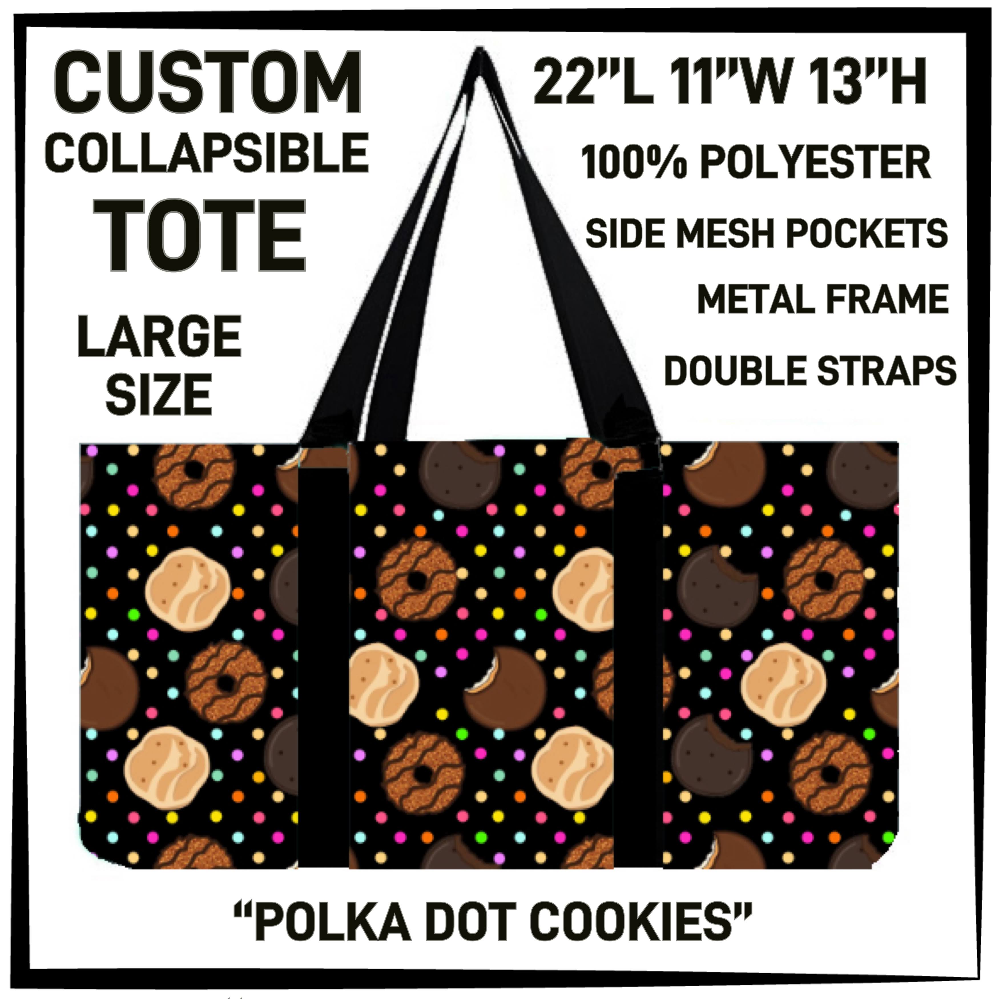 GS1P - Polka Dot Cookies Collapsible Tote - Preorder ETA: Early Jan