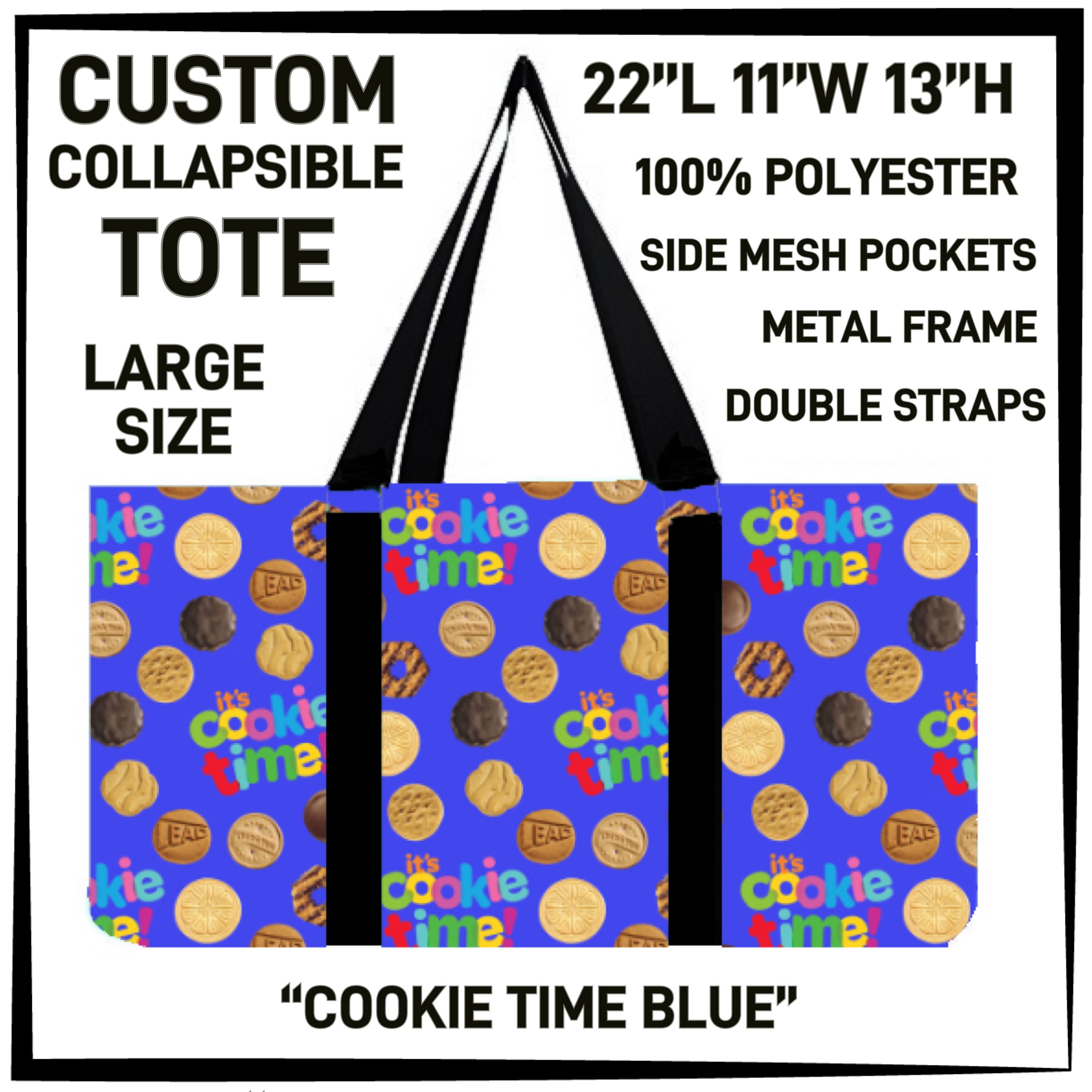 GS1P - Cookie Time Blue Collapsible Tote - Preorder ETA: Early Jan