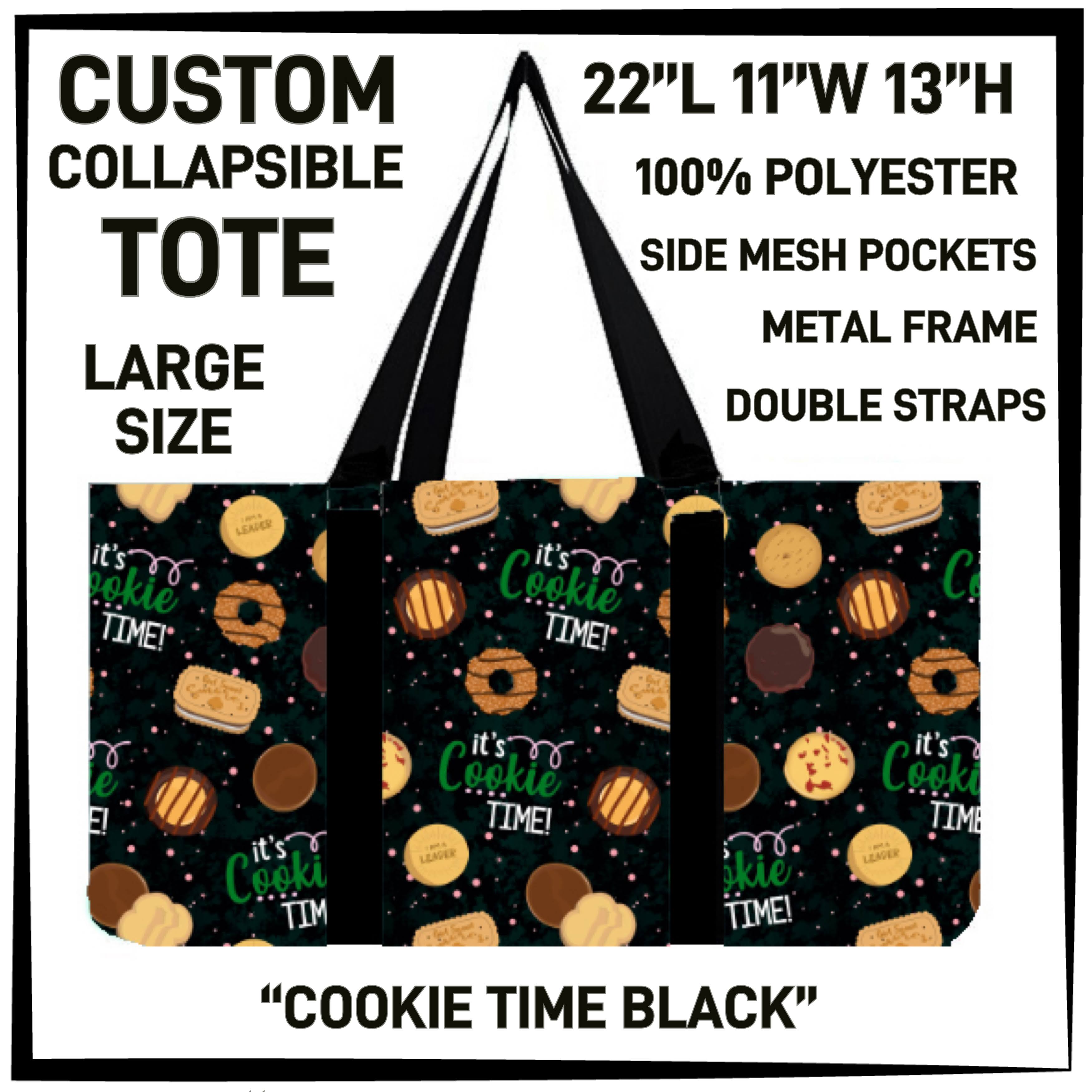 GS1P - Cookie Time Black Collapsible Tote - Preorder ETA: Early Jan