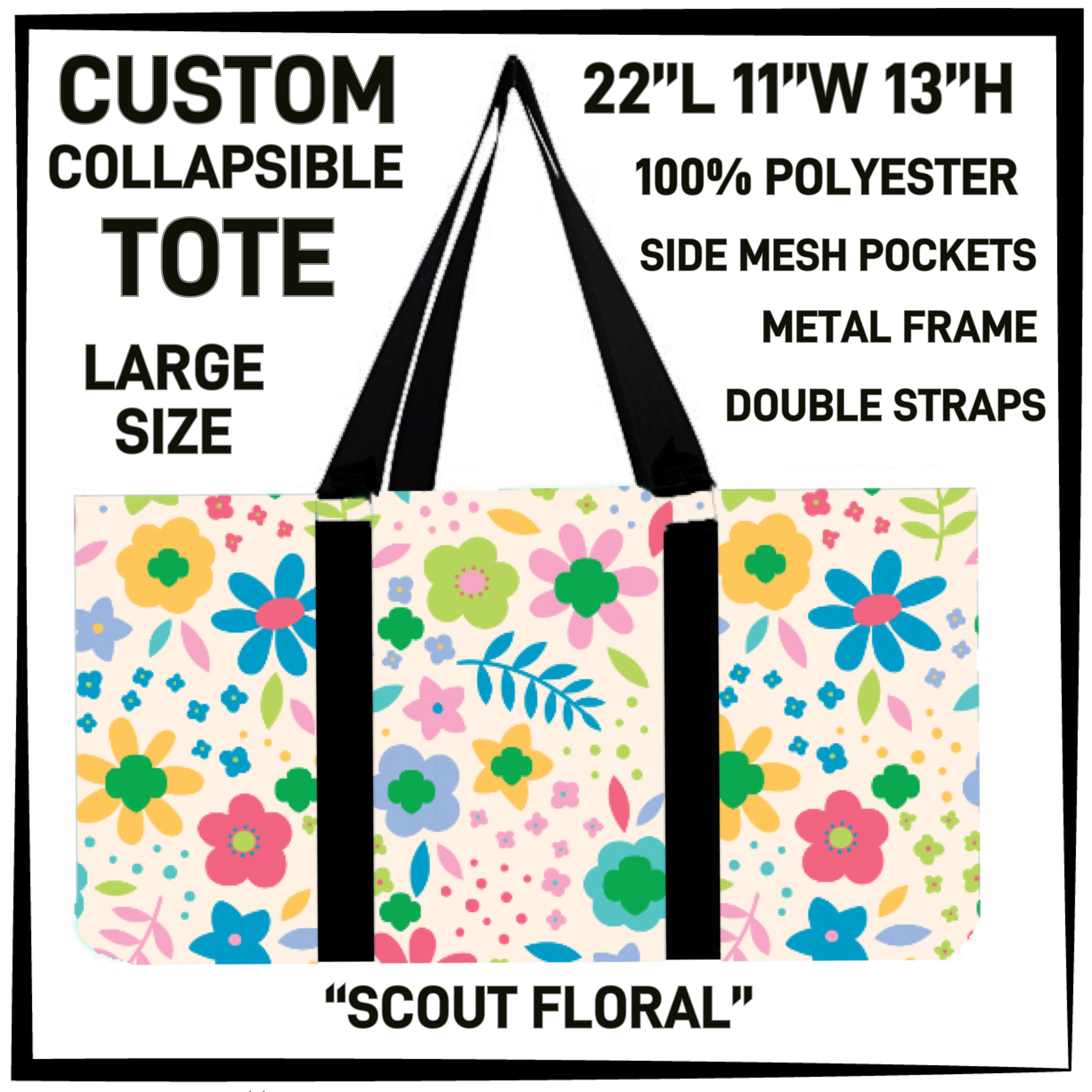 GS1P - Scout Floral Collapsible Tote - Preorder ETA: Early Jan