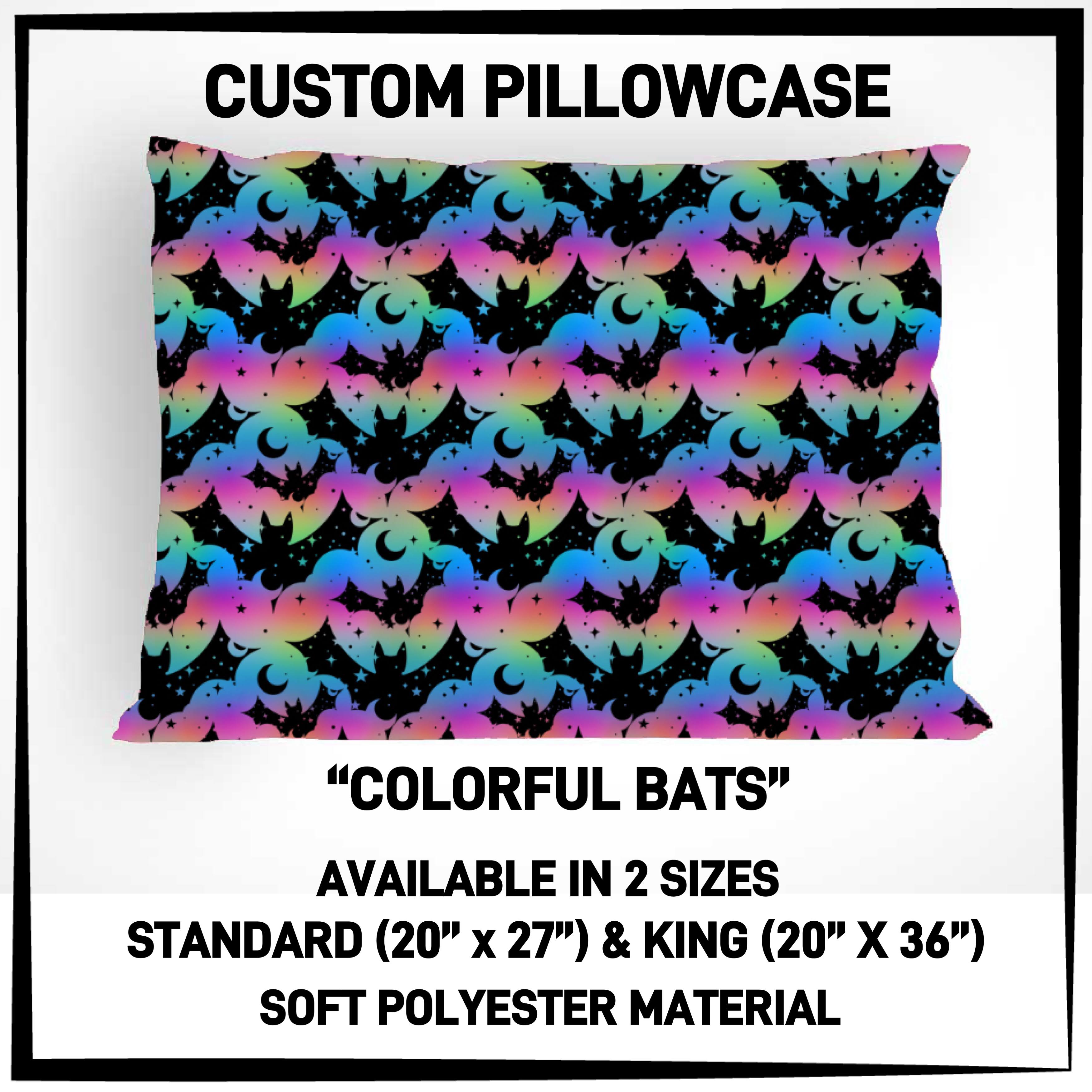 P5CP - Colorful Bats Pillowcase - Preorder ETA: Mid-Dec