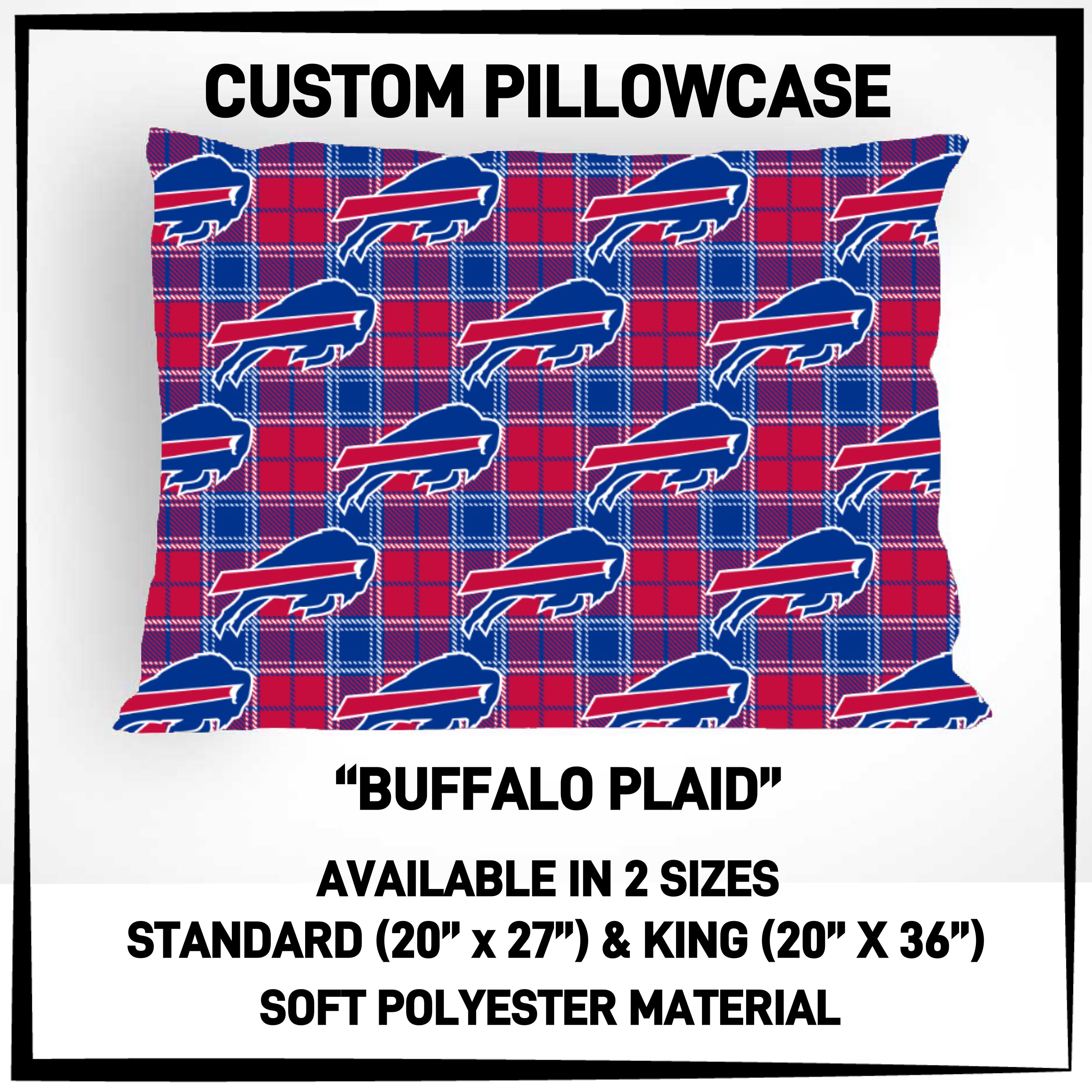 P5CP - Buffalo Plaid Pillowcase - Preorder ETA: Mid-Dec