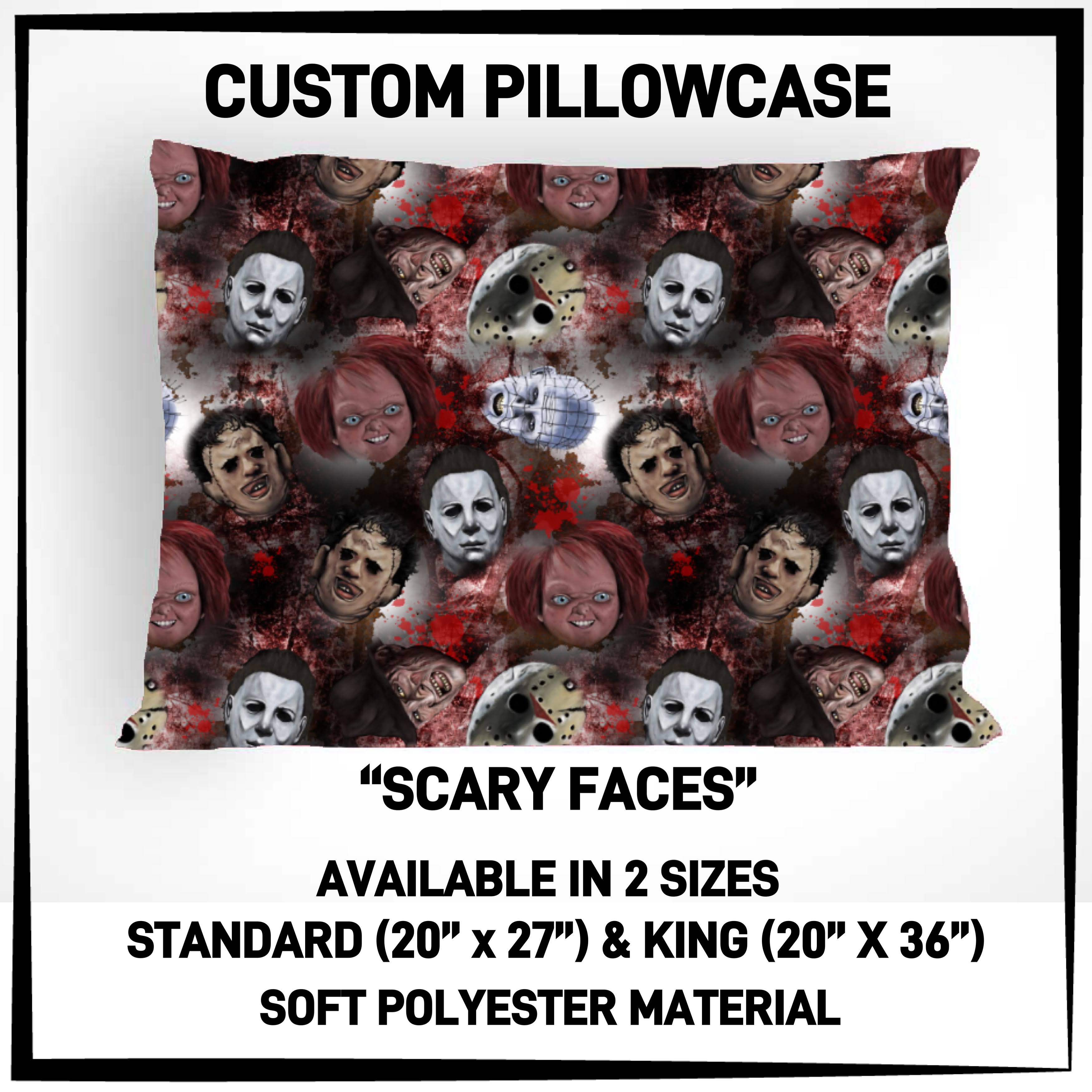 P5CP - Scary Faces Pillowcase - Preorder ETA: Mid-Dec