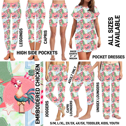 297BT - Embroidered Chicken - Preorder Closing 8/16 ETA: Mid-Oct