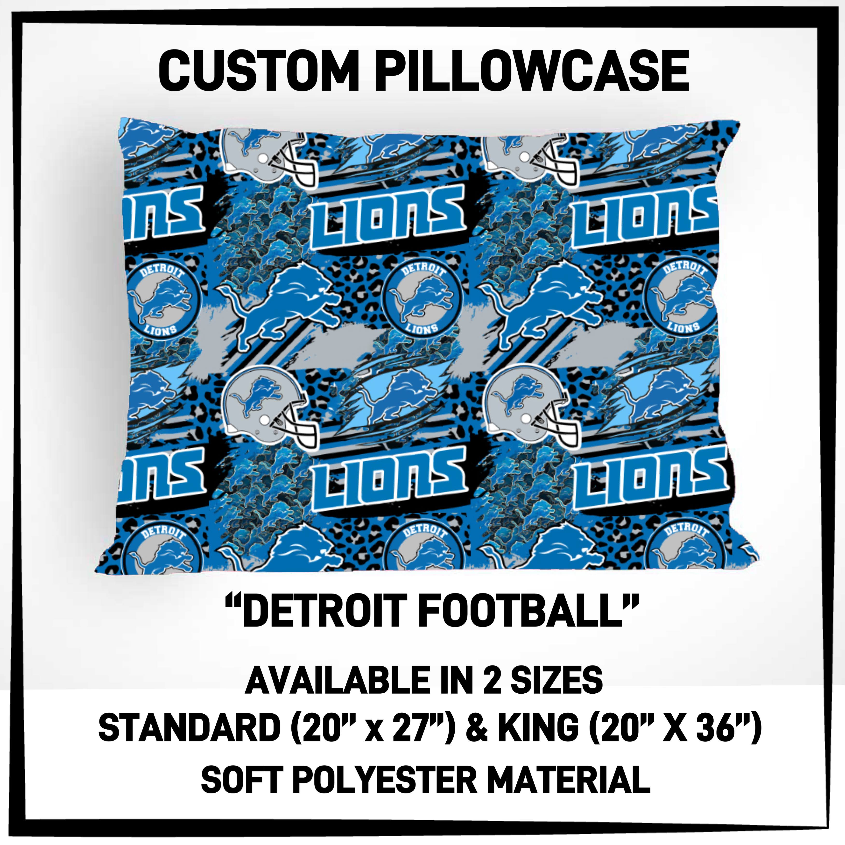 P5CP - Detroit Football Pillowcase - Preorder ETA: Mid-Dec