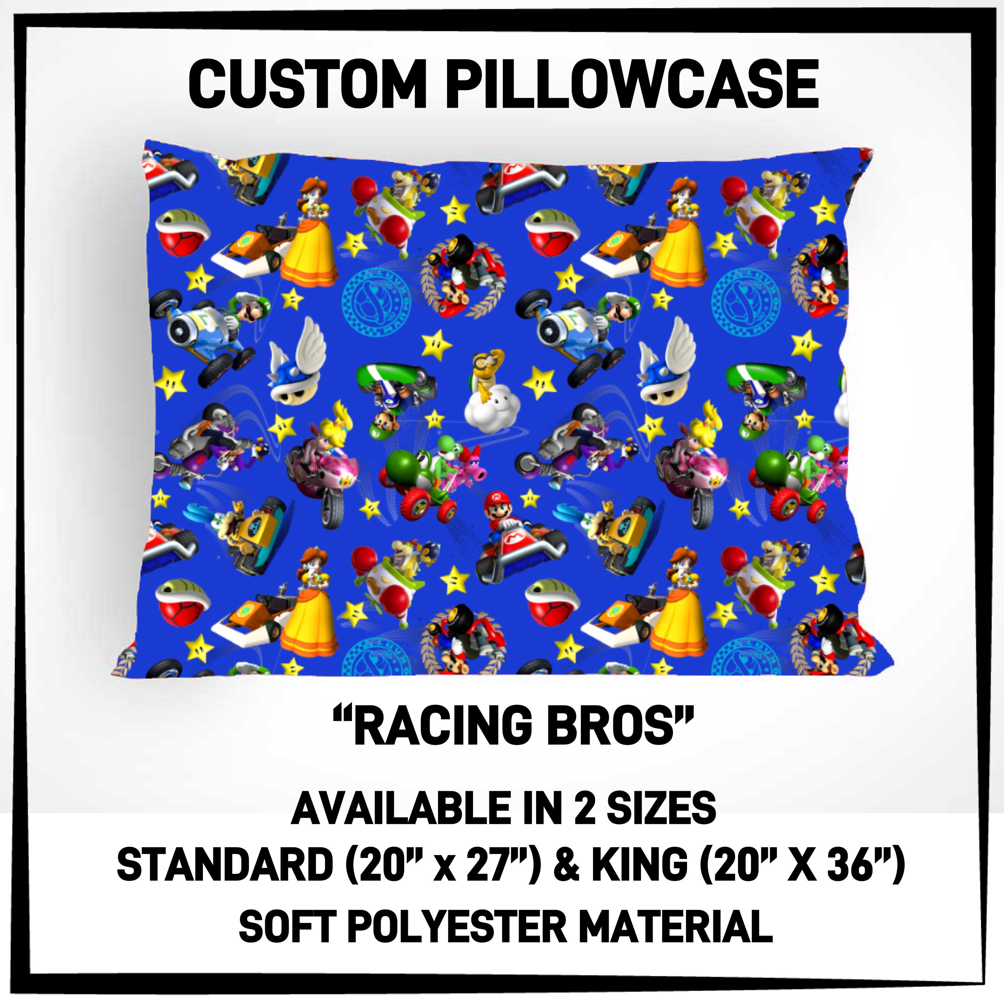 P5CP - Racing Bros Pillowcase - Preorder ETA: Mid-Dec