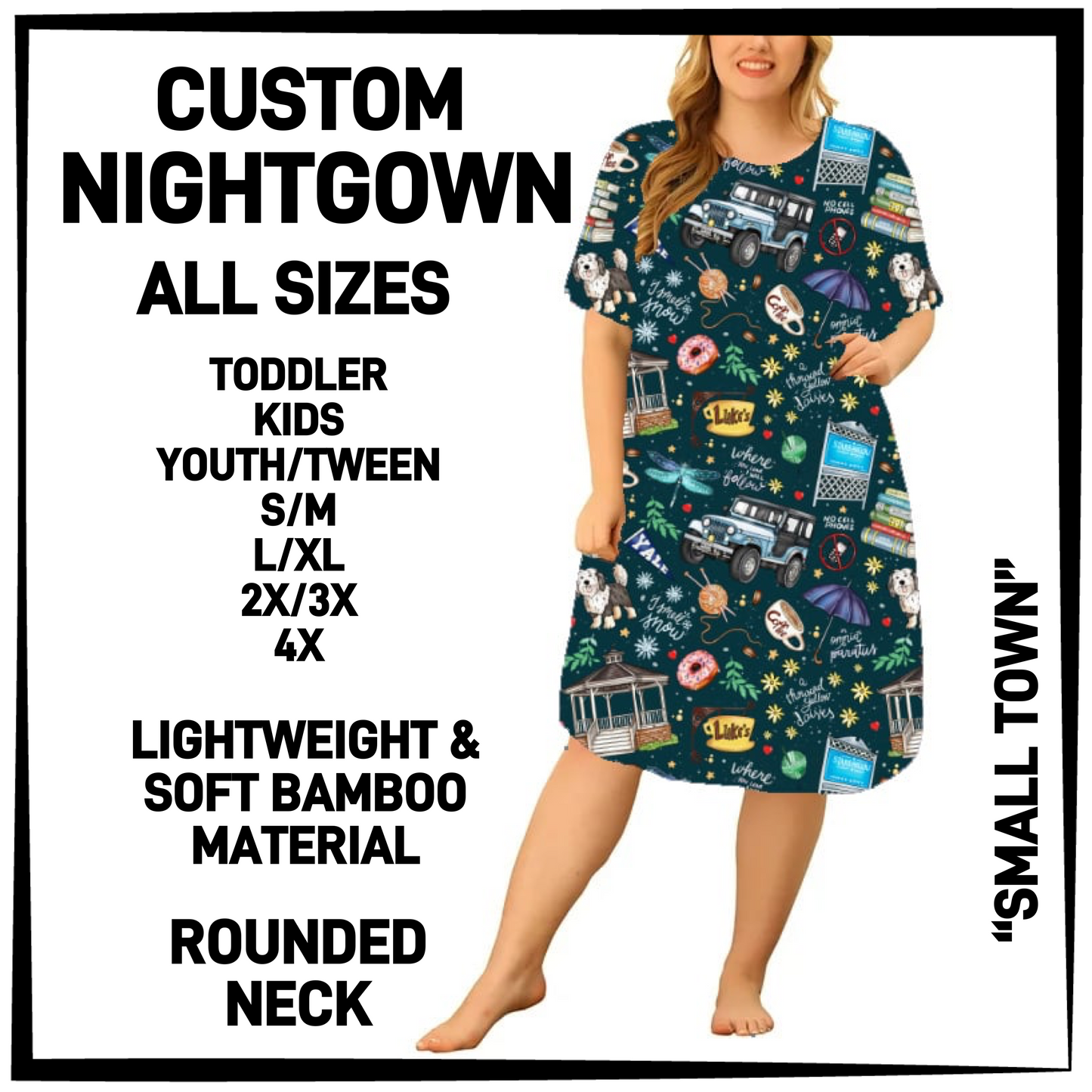 NG7W - Small Town Nightgown - Preorder Closing 4/14 ETA: Mid-June