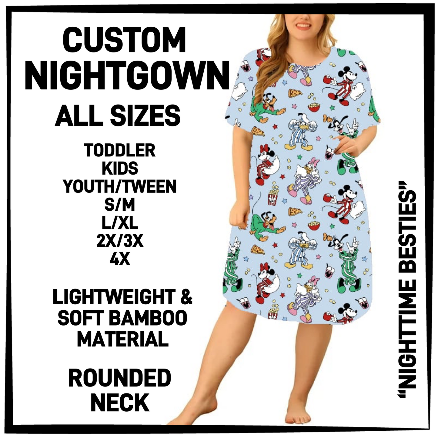 NG7W - Nighttime Besties Nightgown - Preorder Closing 4/14 ETA: Mid-June