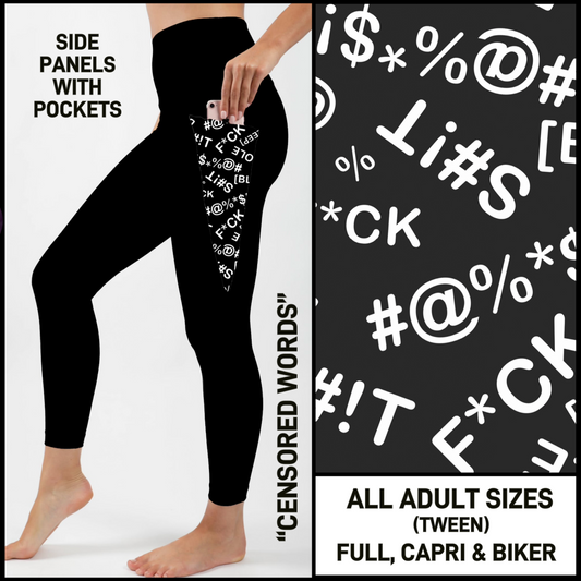 S3PL - Censored Words with Side Panel Pockets - Preorder Closing 4/16 ETA: Mid-June