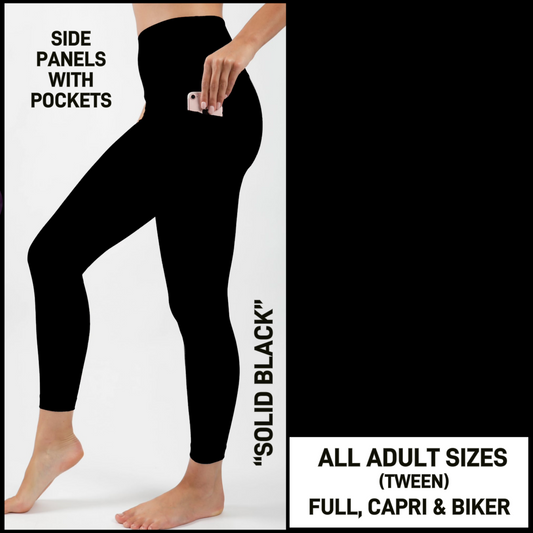 S3PL - Solid Black with Side Panel Pockets - Preorder Closing 4/16 ETA: Mid-June