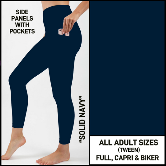 S3PL - Solid Navy with Side Panel Pockets - Preorder Closing 4/16 ETA: Mid-June