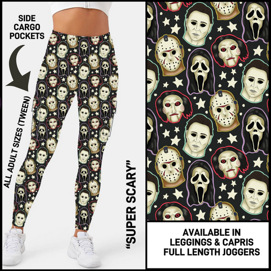 CR2G - Super Scary Capris/Leggings/Unisex Joggers with Cargo Pockets - Preorder Closing 8/23 ETA: Mid-Oct