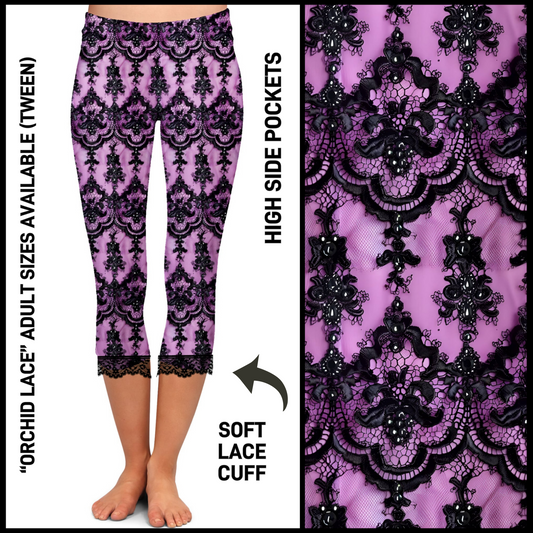 LC2C - Orchid Lace Lace Cuff Capris with Pockets - Preorder Closing 4/21 ETA: Mid-June
