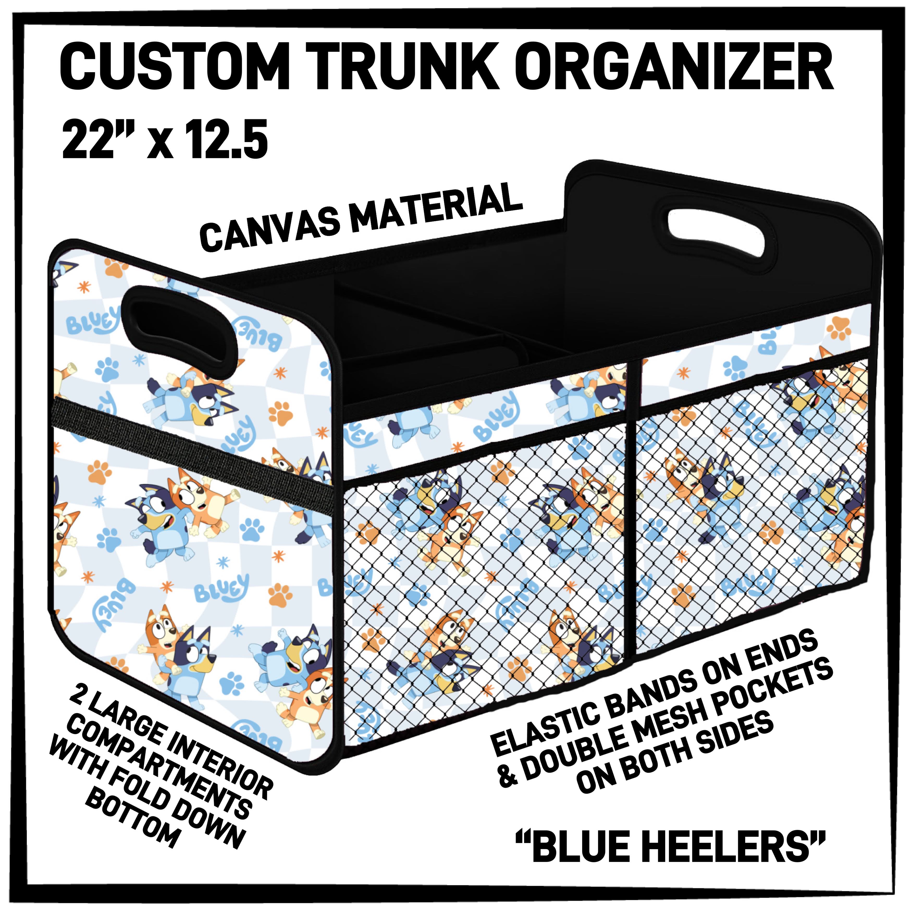 C3TO - Blue Heelers Car Trunk Organizer - Preorder ETA: Mid-Jan