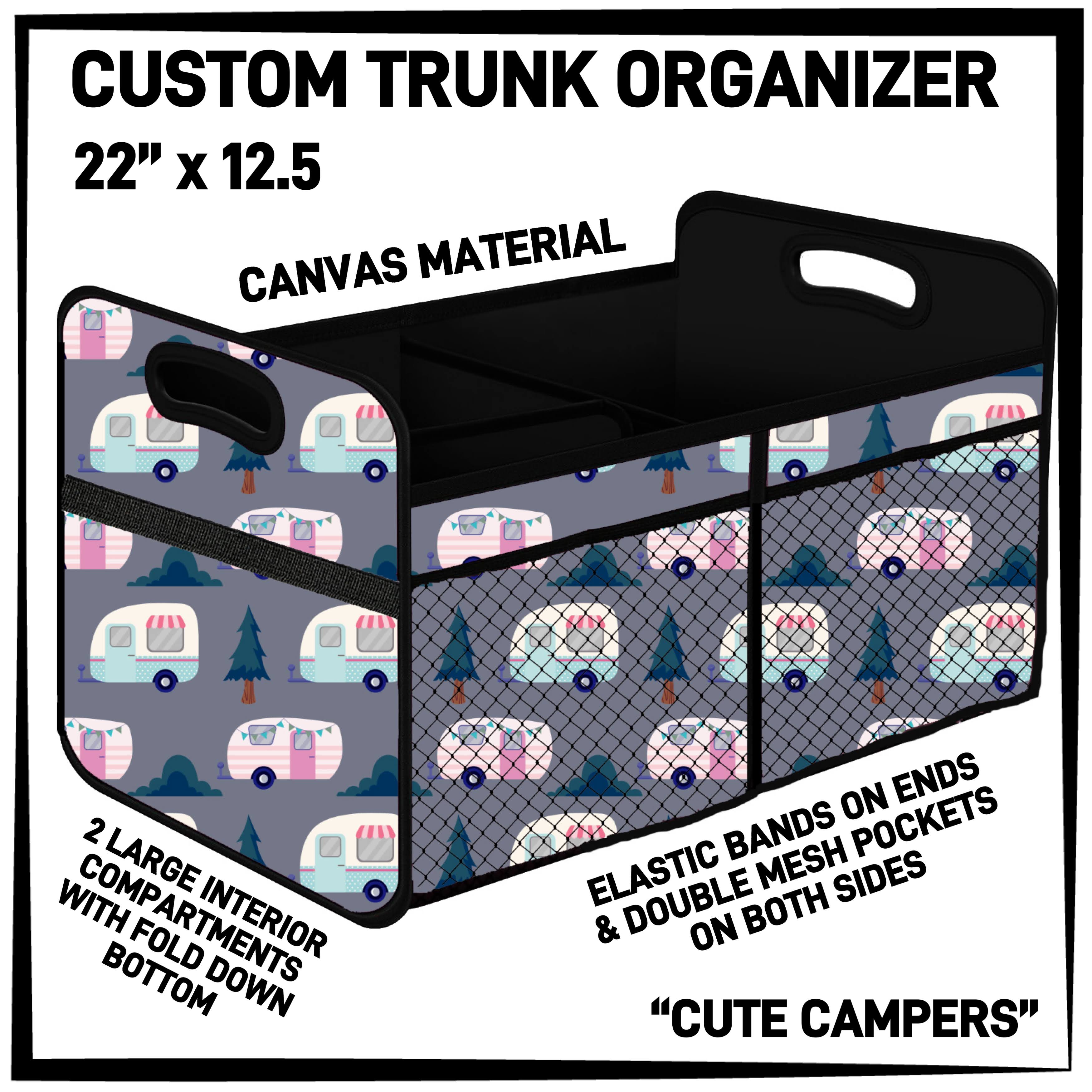 C3TO - Cute Campers Car Trunk Organizer - Preorder ETA: Mid-Jan