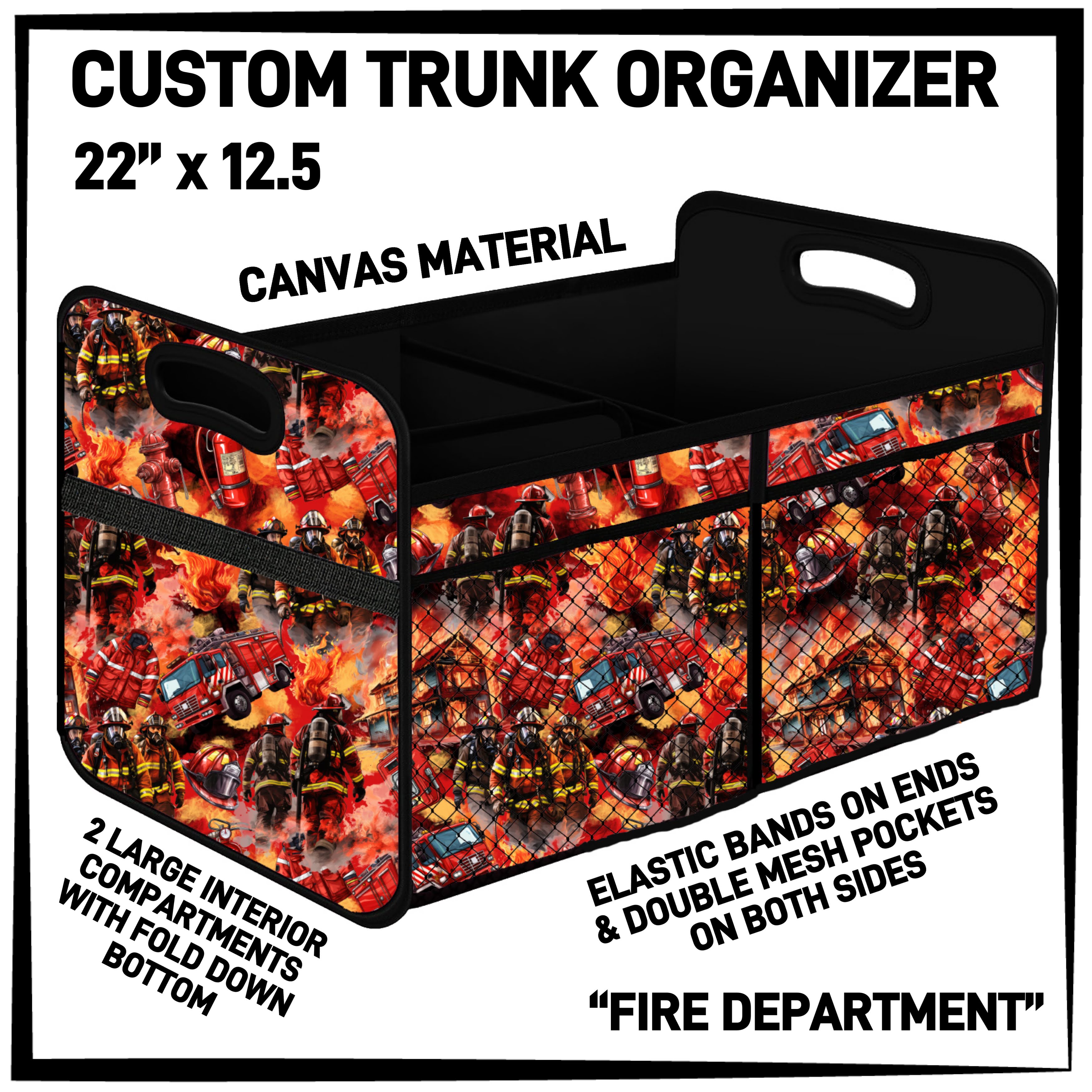 C3TO - Fire Department Car Trunk Organizer - Preorder ETA: Mid-Jan