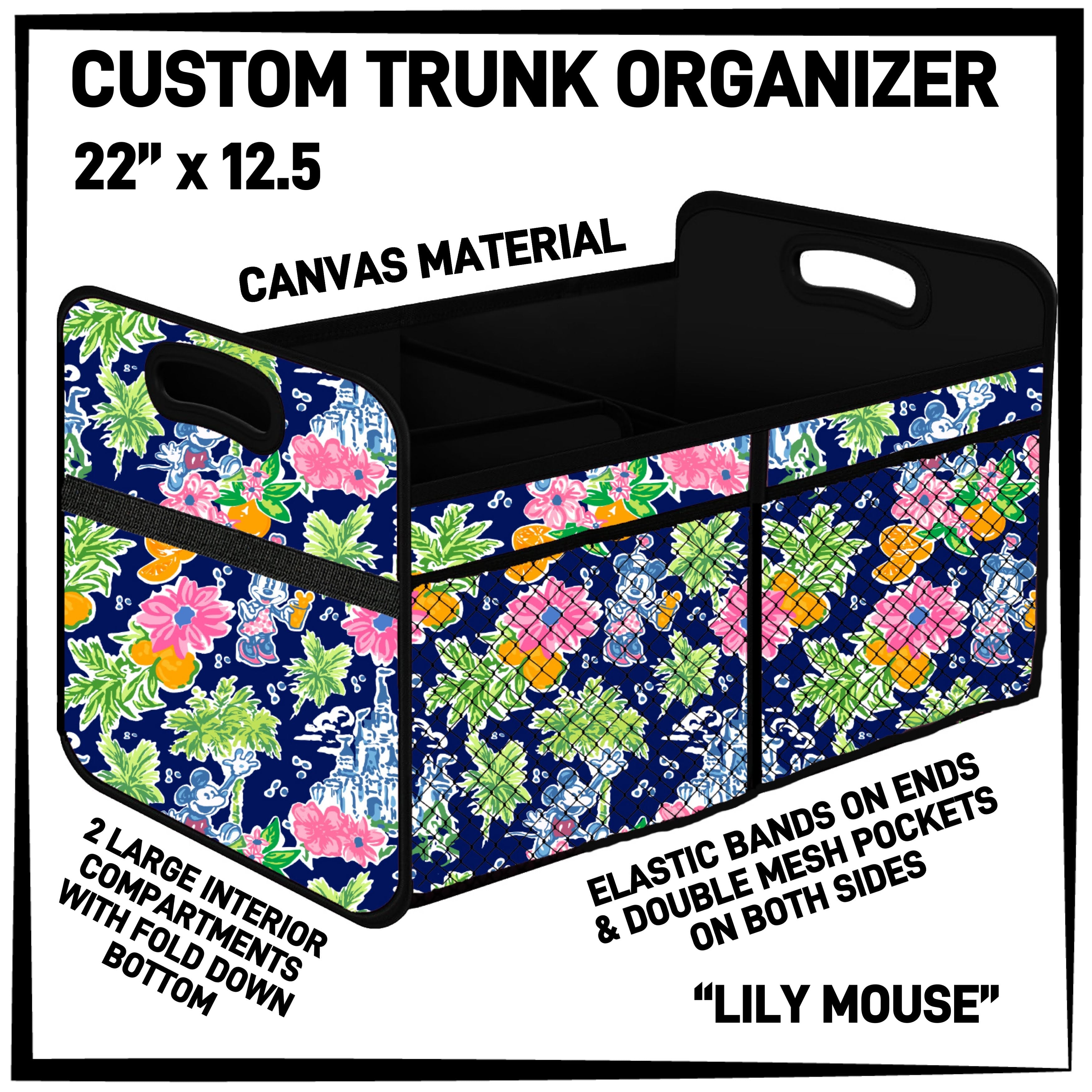 C3TO - Lily Mouse Car Trunk Organizer - Preorder ETA: Mid-Jan