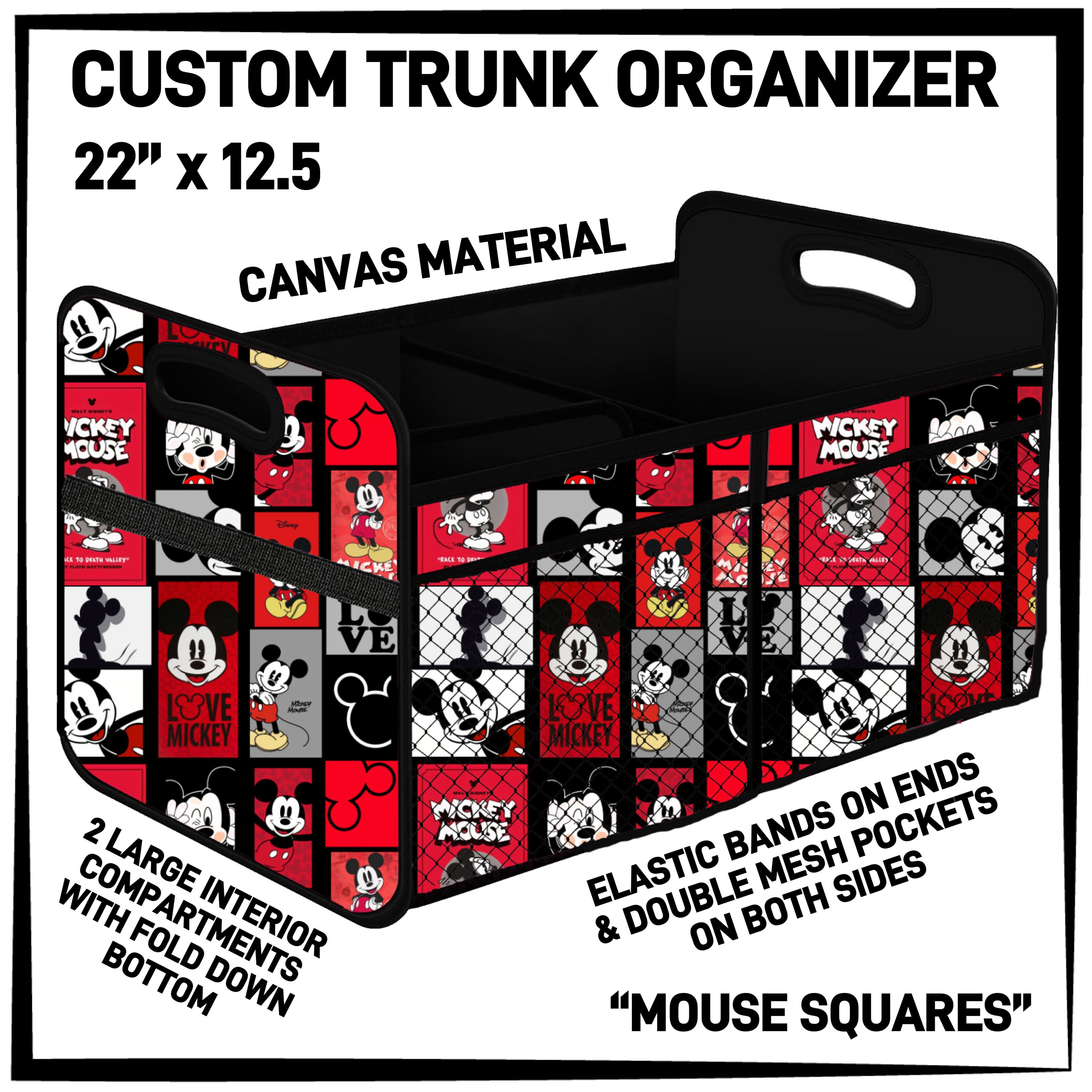 C3TO - Mouse Squares Car Trunk Organizer - Preorder ETA: Mid-Jan