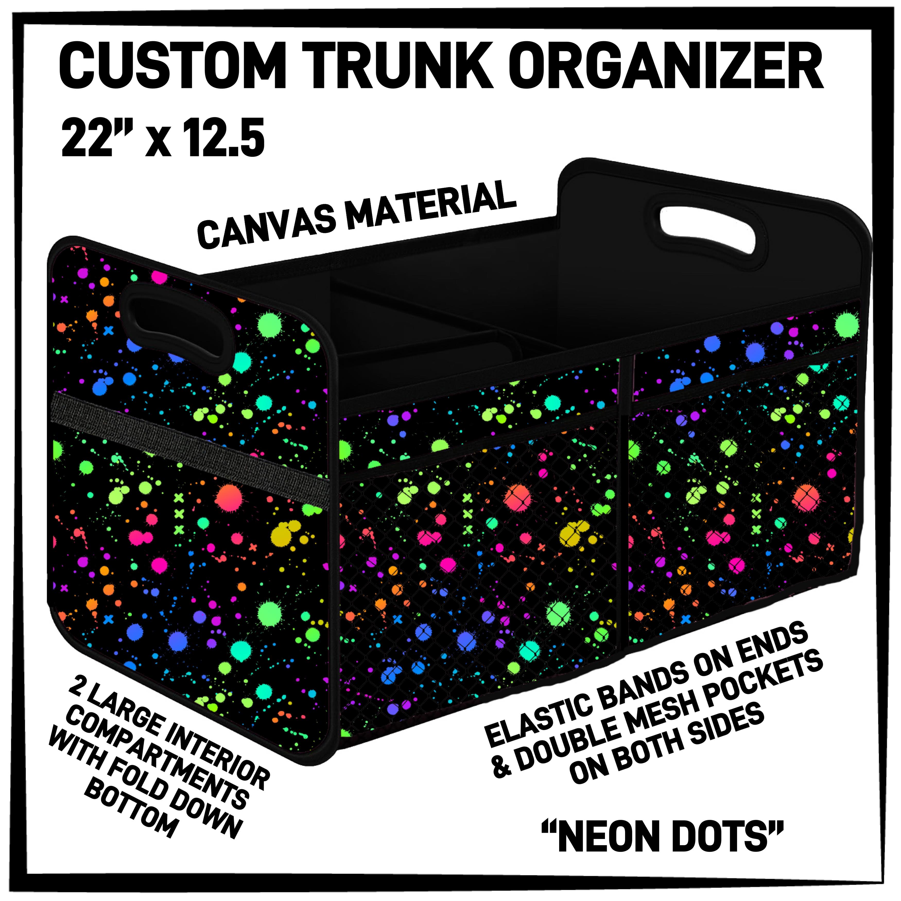 C3TO - Neon Dots Car Trunk Organizer - Preorder ETA: Mid-Jan