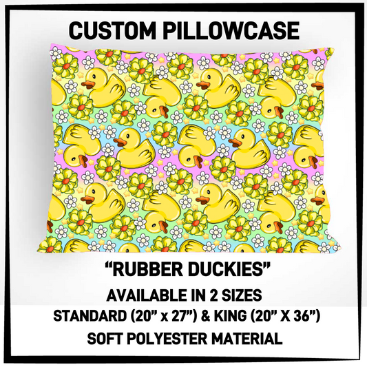 RTS - Rubber Duckies Pillowcase