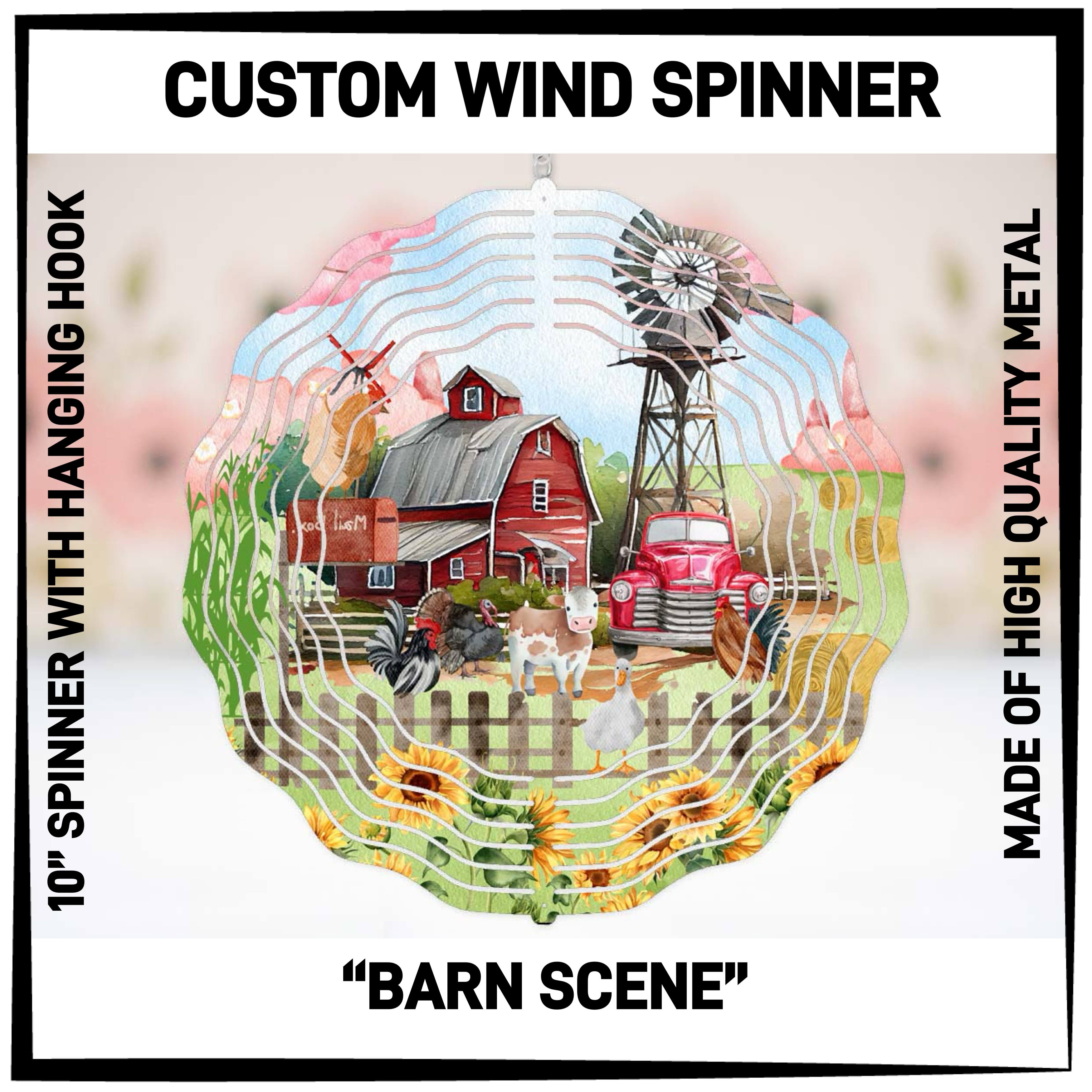 W2SN - Barn Scene Wind Spinners - Preorder ETA: Late Jan