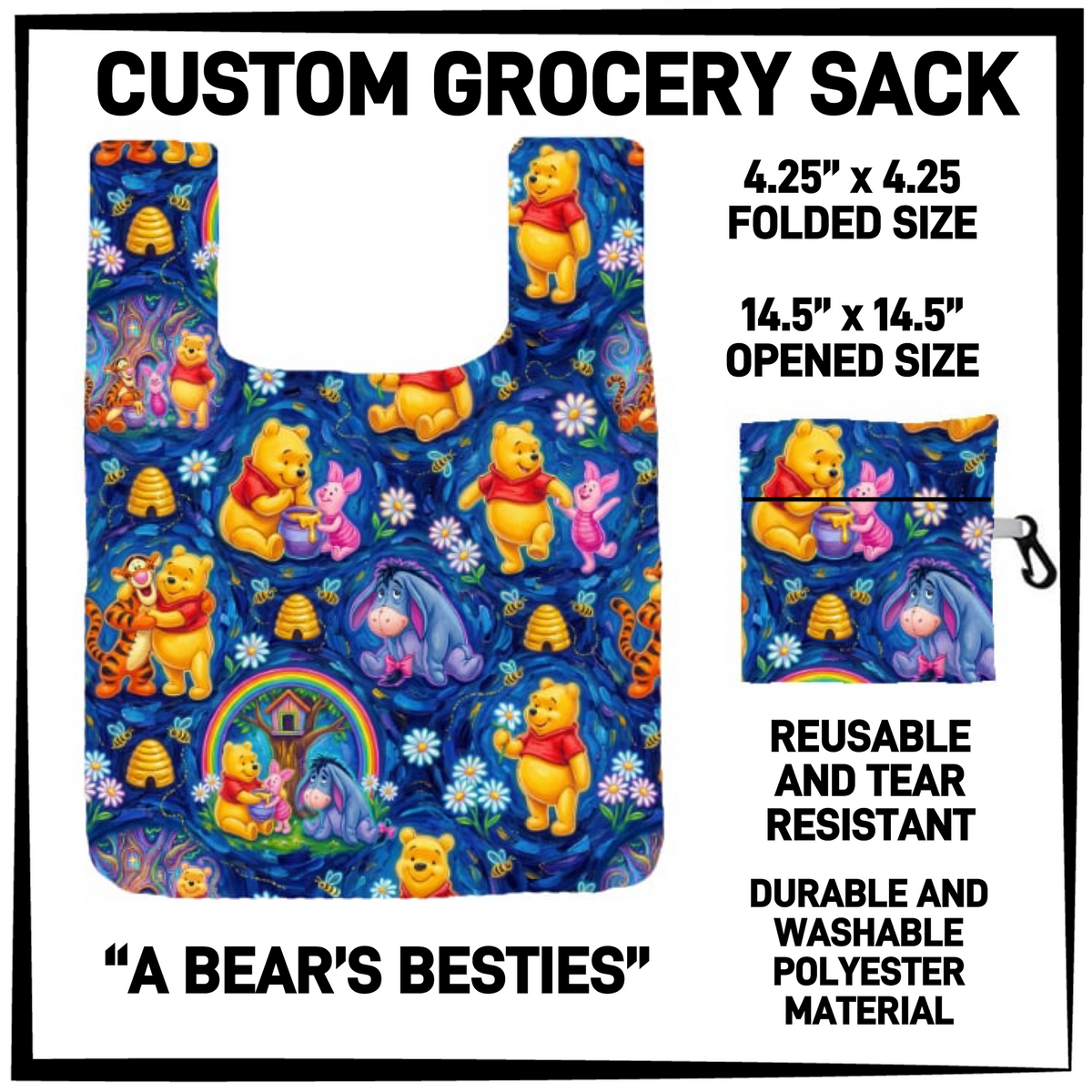 GRC4 - A Bear's Besties Grocery Sack - Preorder Closing 9/10 ETA: Early Dec
