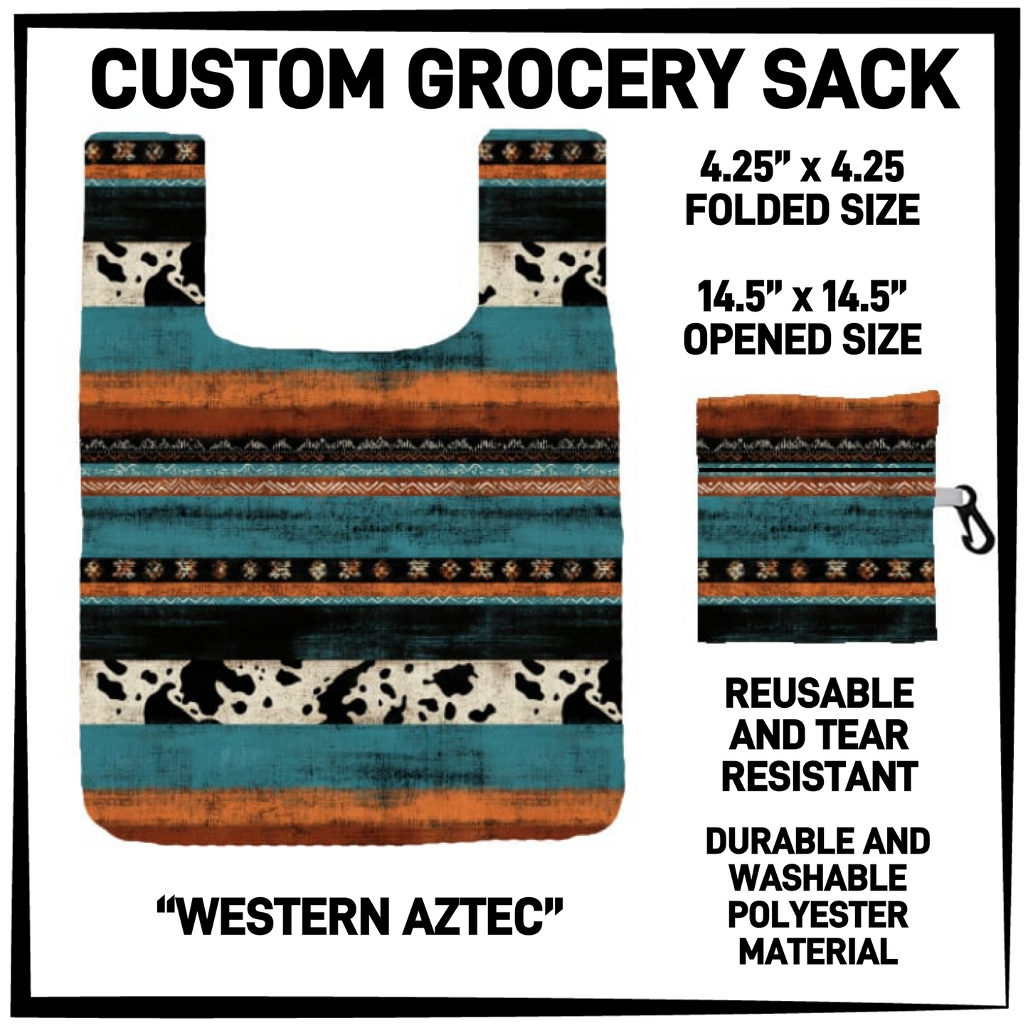 GRC4 - Western Aztec Grocery Sack - Preorder Closing 9/10 ETA: Early Dec
