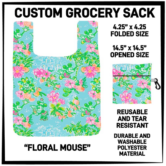 GRC4 - Floral Mouse Grocery Sack - Preorder Closing 9/10 ETA: Early Dec