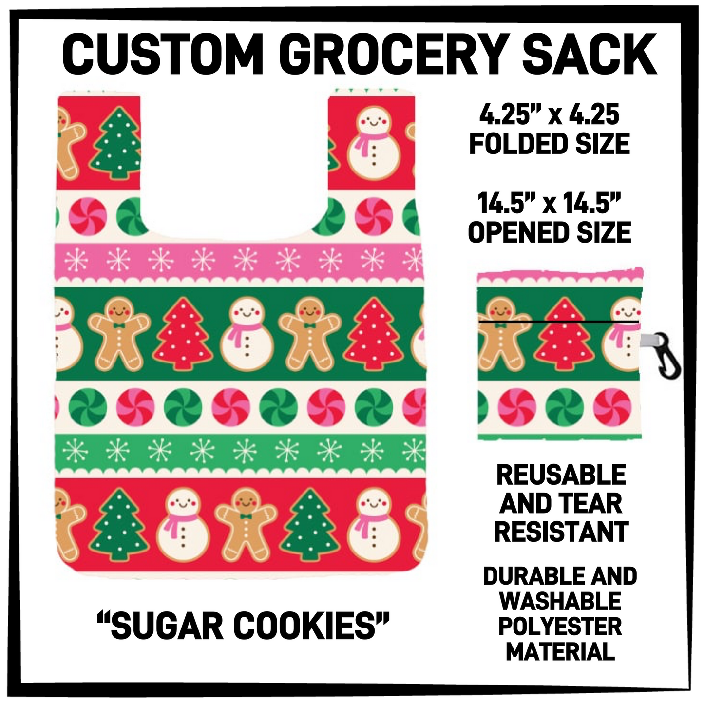 GRC4 - Sugar Cookies Grocery Sack - Preorder Closing 9/10 ETA: Early Dec