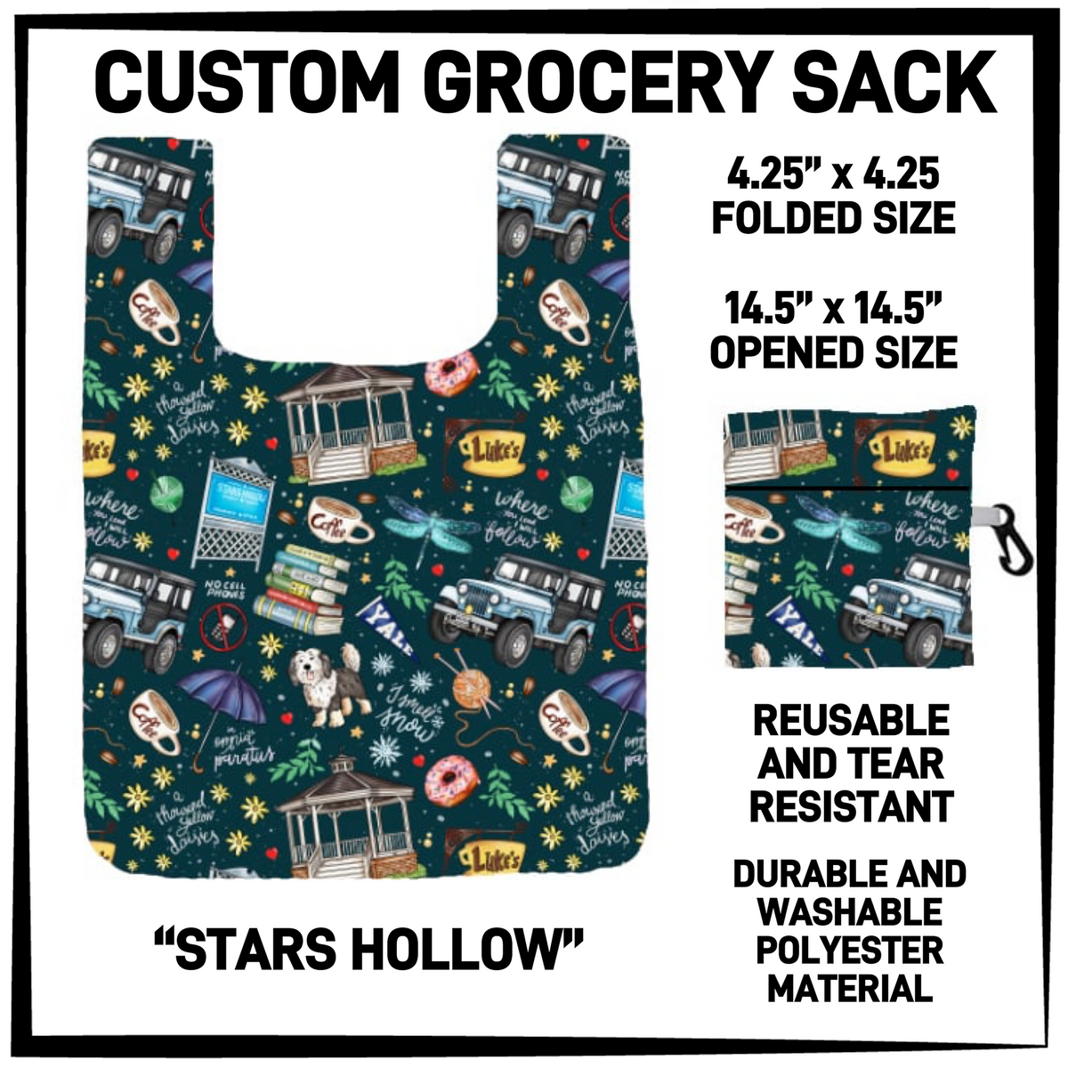 GRC4 - Stars Hollow Grocery Sack - Preorder Closing 9/10 ETA: Early Dec