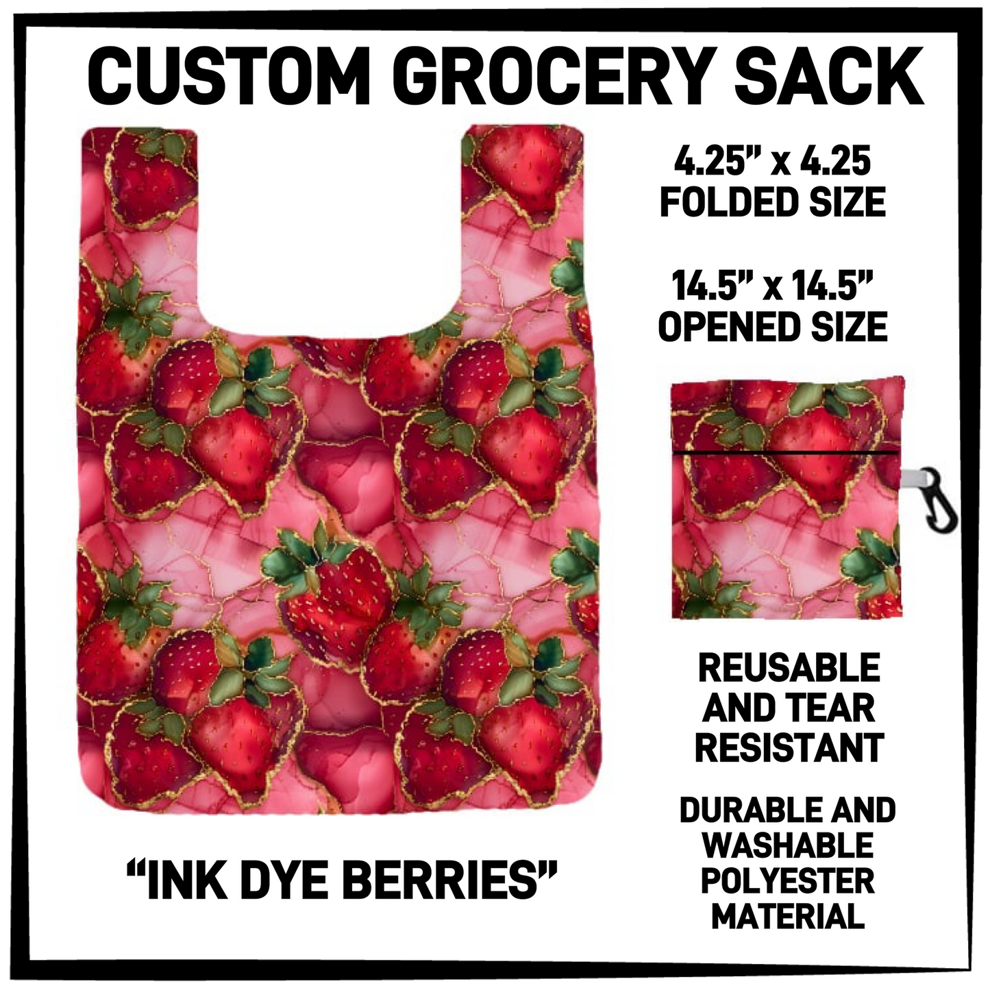 GRC4 - Ink Dye Berries Grocery Sack - Preorder Closing 9/10 ETA: Early Dec