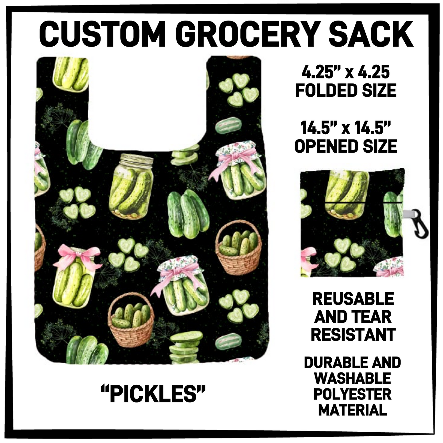 GRC4 - Pickles Grocery Sack - Preorder Closing 9/10 ETA: Early Dec