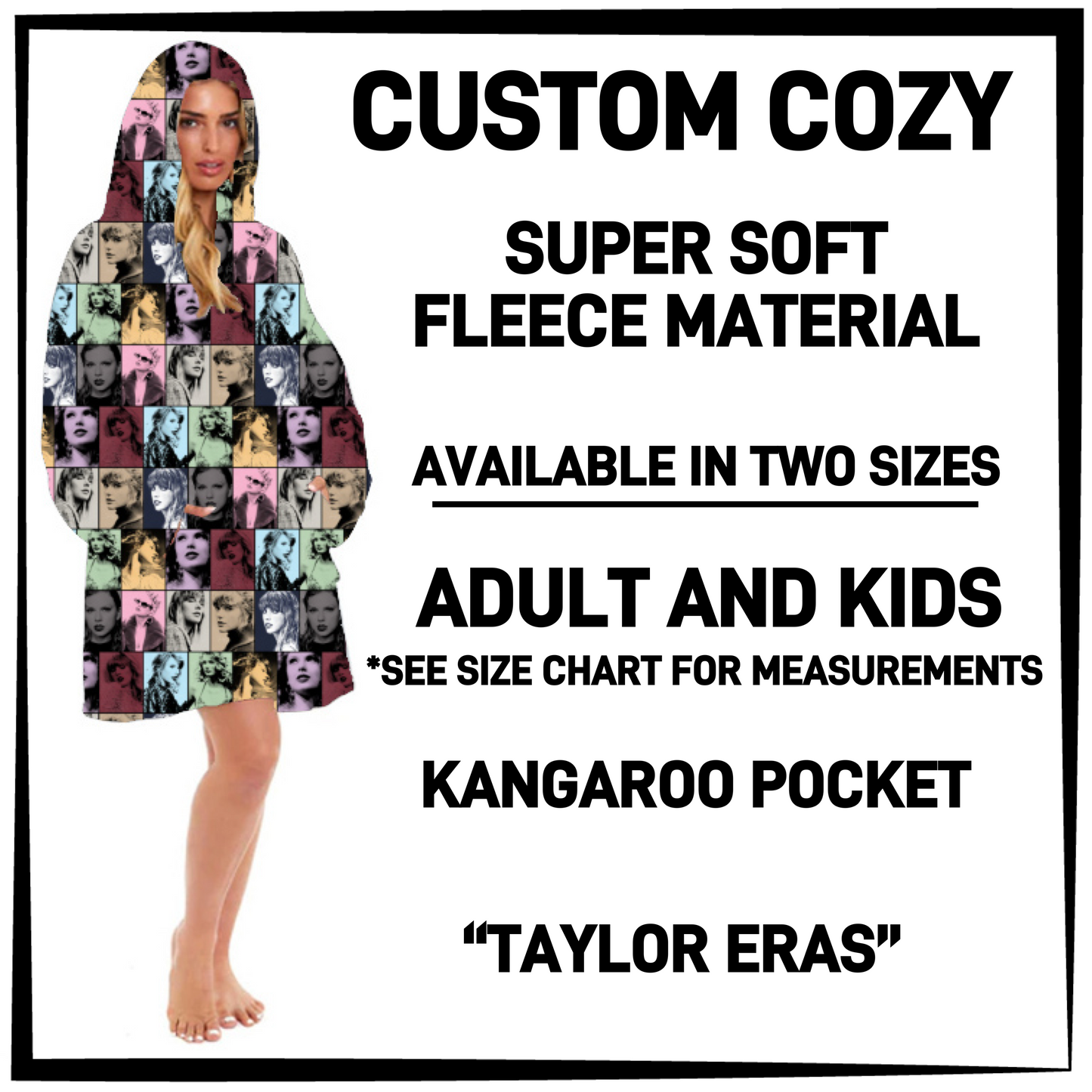 CZ2Y - Taylor Eras Hooded Cozy - Preorder Closing 9/15 ETA: Mid-Dec