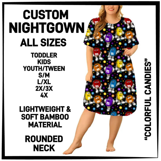 CN8G - Colorful Candies Nightgown - Preorder Closing 12/18 ETA: Mid-Feb