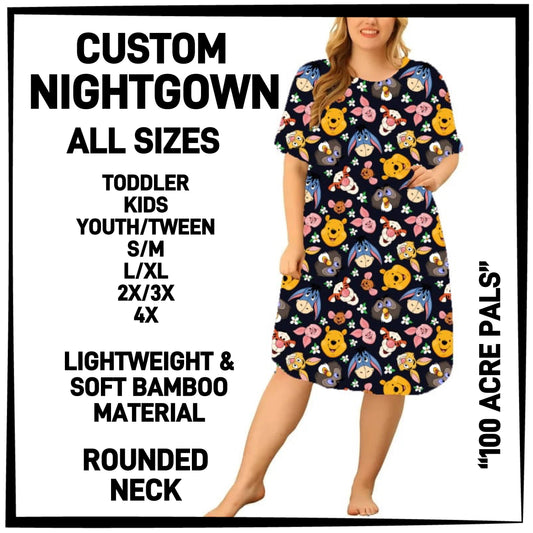 CN8G - 100 Acre Pals Nightgown - Preorder Closing 12/18 ETA: Mid-Feb