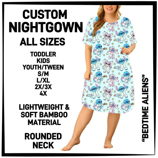 CN8G - Bedtime Aliens Nightgown - Preorder Closing 12/18 ETA: Mid-Feb