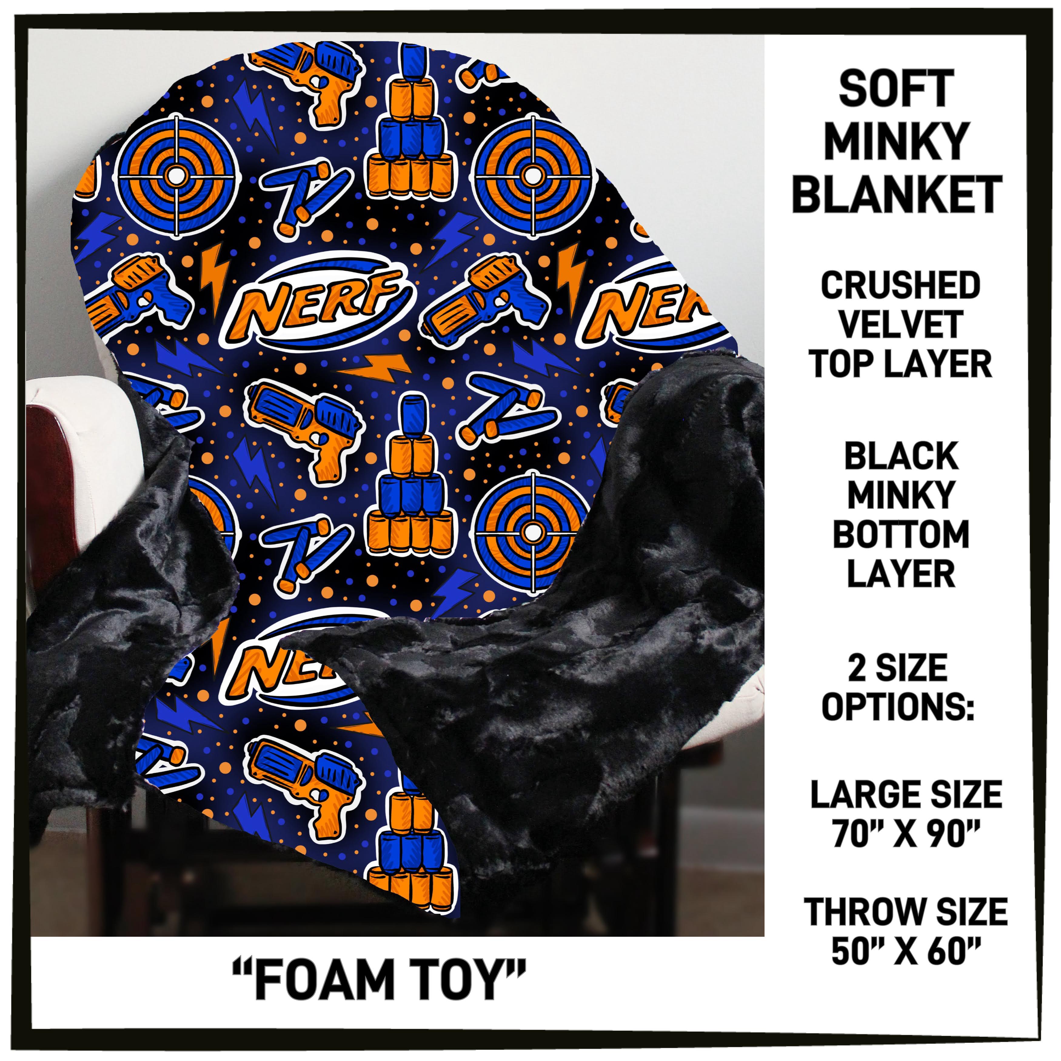 237BT - Foam Toy Minky Blanket - Preorder ETA: Mid-Feb