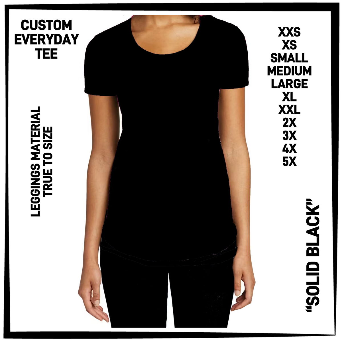 ED2T - Solid Black Everyday Tee - Preorder Closing 9/23 ETA: Mid-Dec