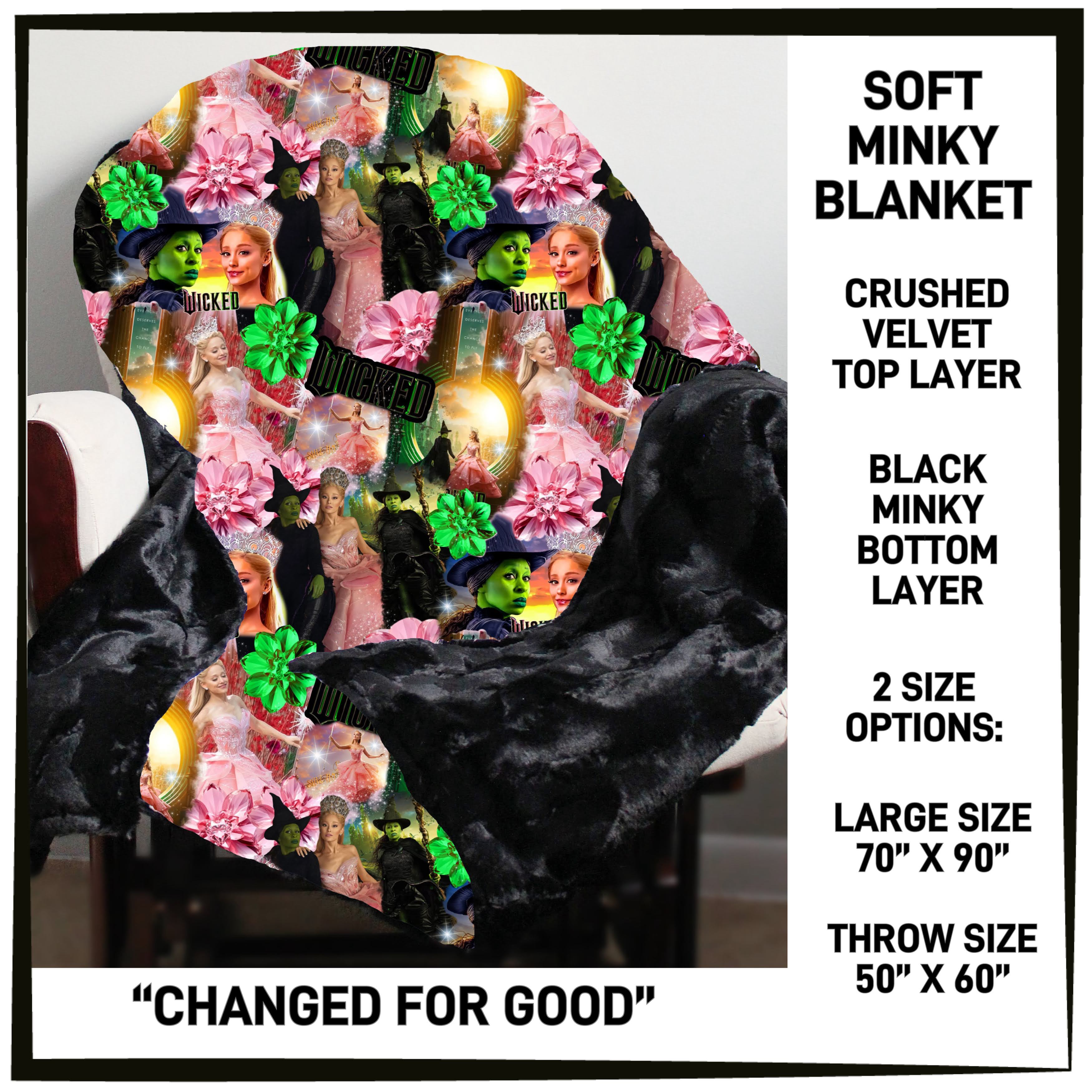 237BT - Changed For Good Minky Blanket - Preorder ETA: Mid-Feb