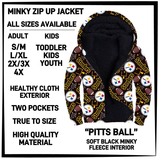 MK3J - Pitts Ball Minky Zip Up Jacket - Preorder Closing 12/23 ETA: Late Feb