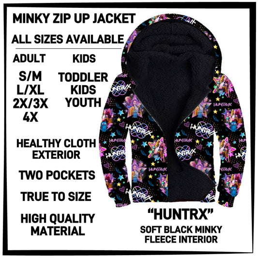 MK3J - Huntrx Minky Zip Up Jacket - Preorder Closing 12/23 ETA: Late Feb
