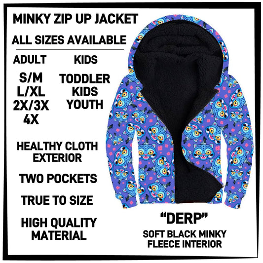 MK3J - Derp Minky Zip Up Jacket - Preorder Closing 12/23 ETA: Late Feb