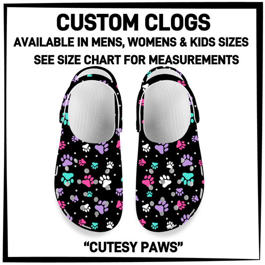 CM6C - Cutesy Paws Custom Clogs - Preorder Closing 12/28 ETA: Late Feb