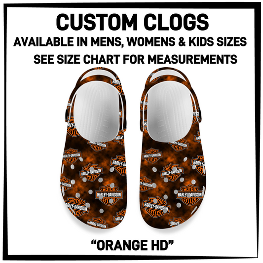 CM6C - Orange HD Custom Clogs - Preorder Closing 12/28 ETA: Late Feb