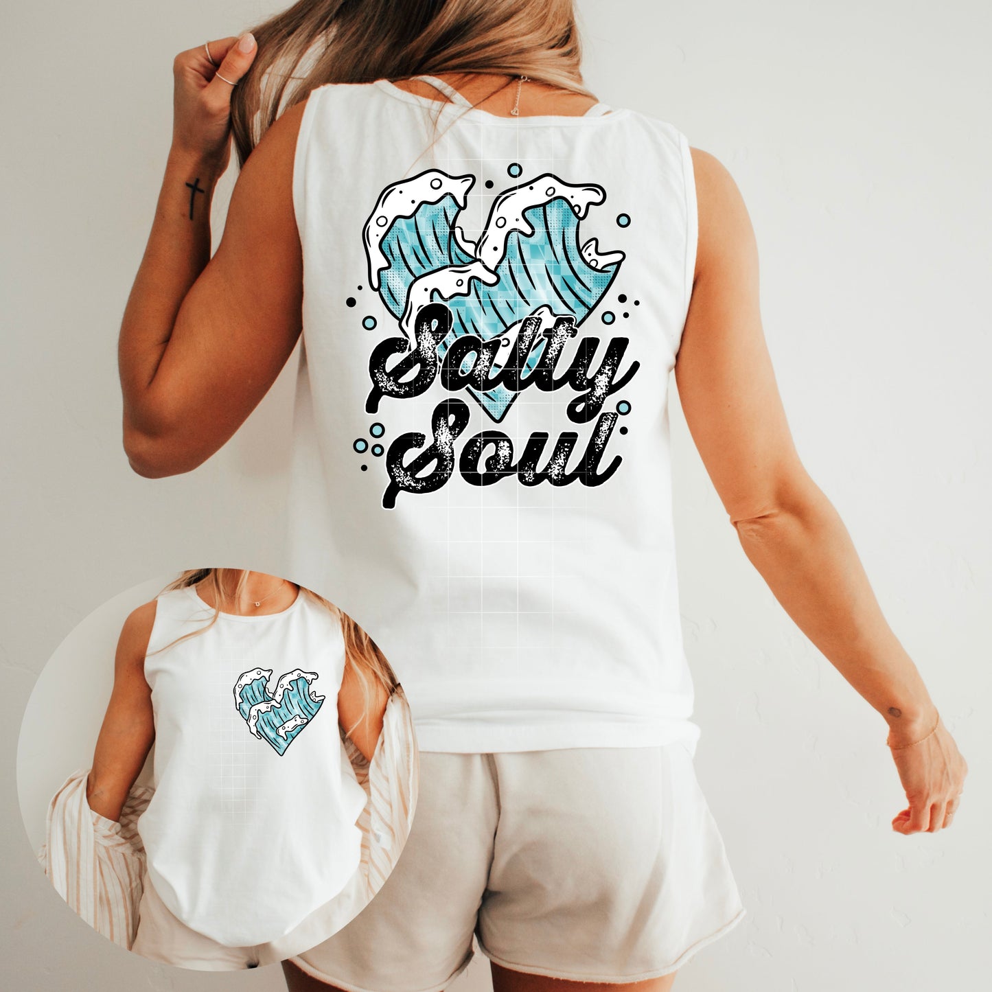 SALTY SOUL-DOUBLE SIDED TEE