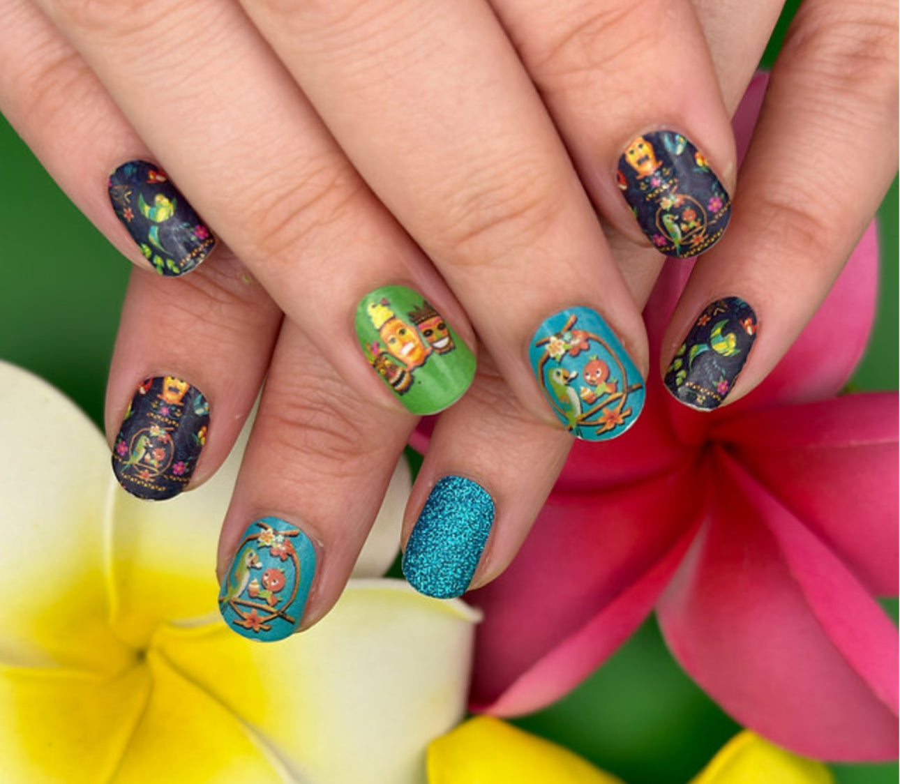 Tiki Room Nail Wraps