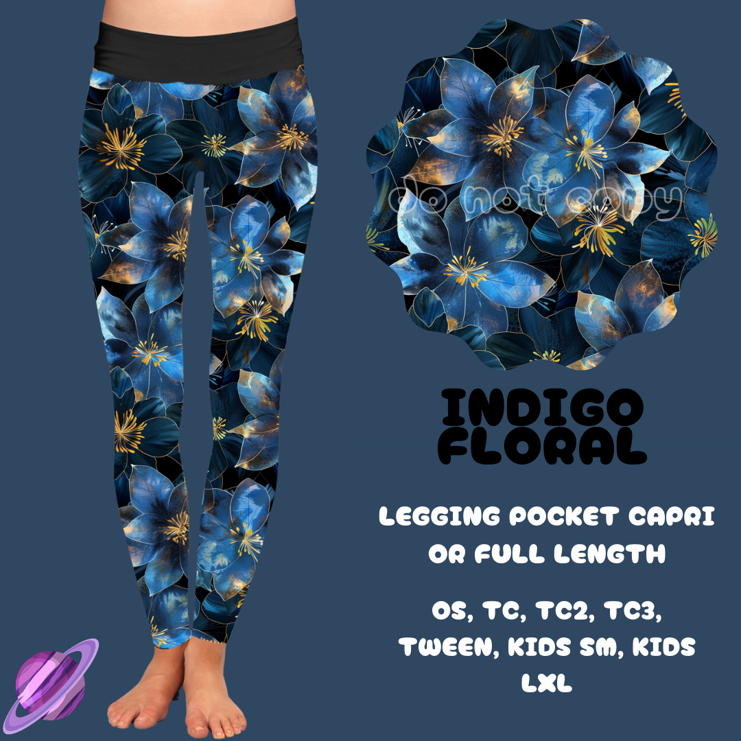 INDIGO FLORAL-FLORAL BOTTOMS PREORDER CLOSING 7/15