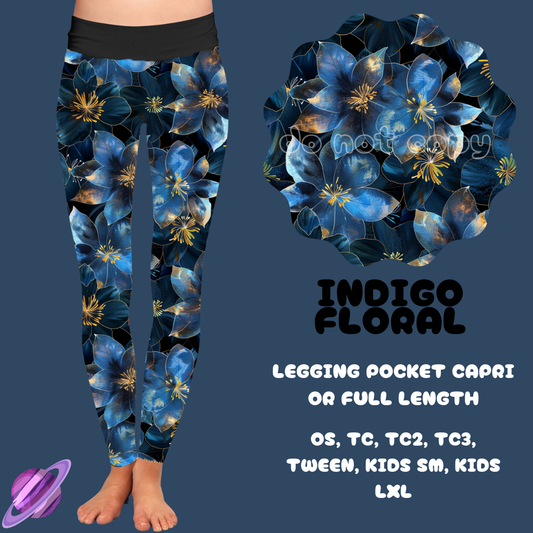 INDIGO FLORAL-FLORAL BOTTOMS PREORDER CLOSING 7/15