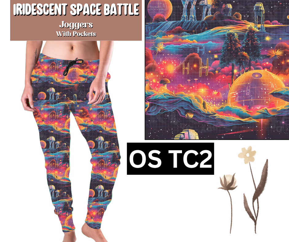 Iridescent Space Battle Joggers